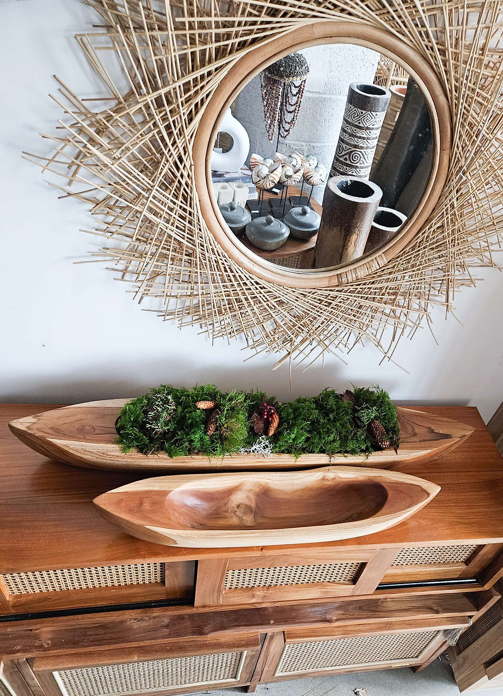 Thumbnail: Teakwood Boat bowl