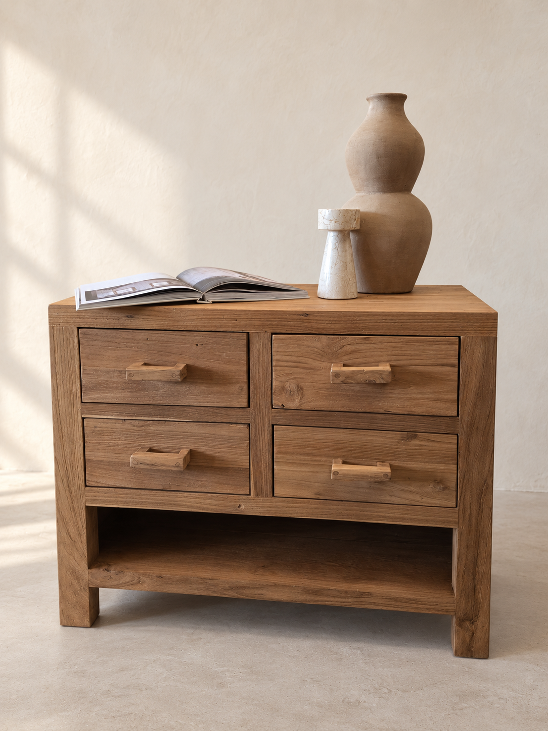 Orvaya Reclaimed Teak Bedside Cabinet