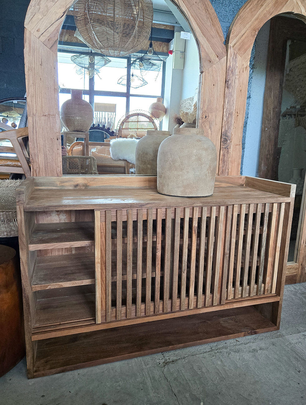 Thumbnail: Tula Solid Reclaimed Teak Console 7th Element Ireland Dublin Cork Galway Irish designer