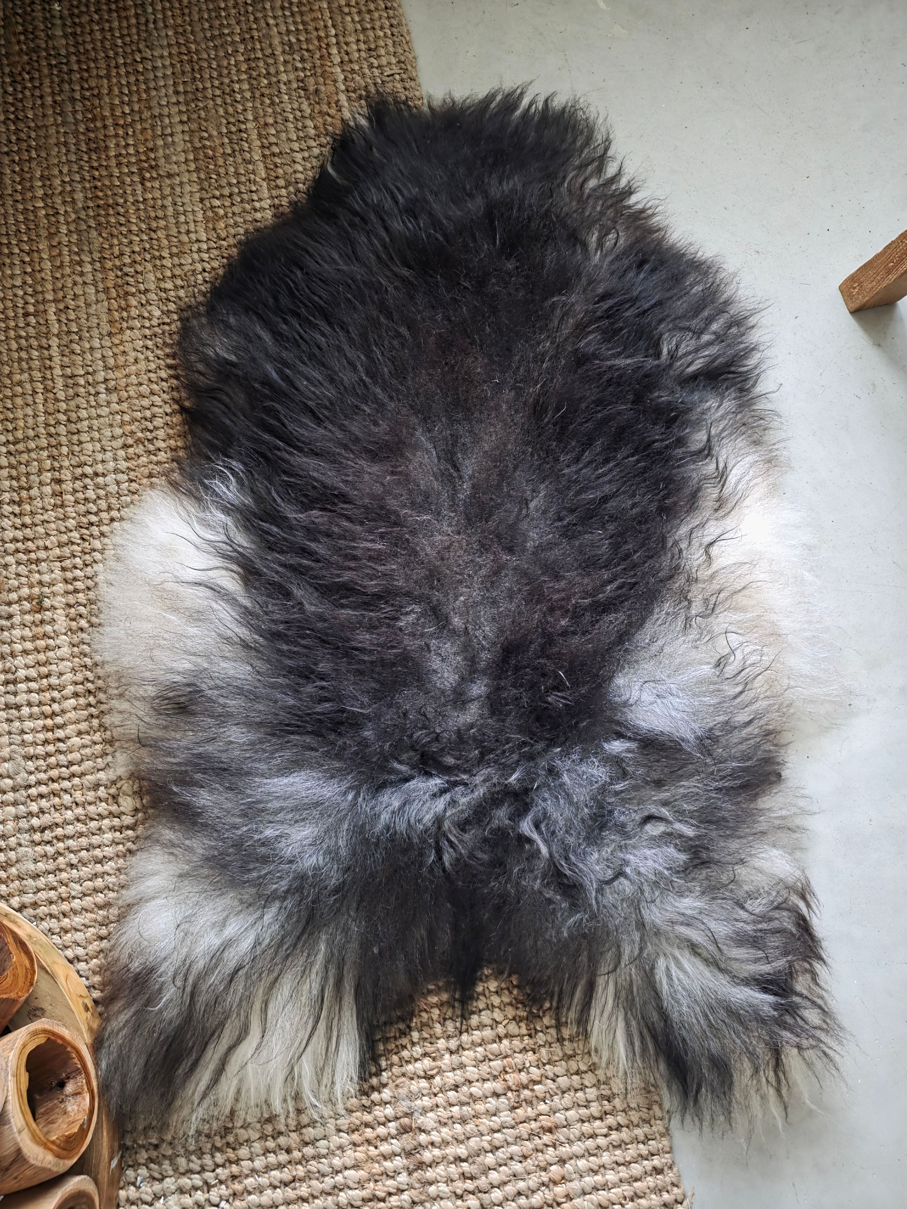 Black White Icelandic Sheepskin Nordic Design 7th Element Living Irish interior design Dublin cork Galway