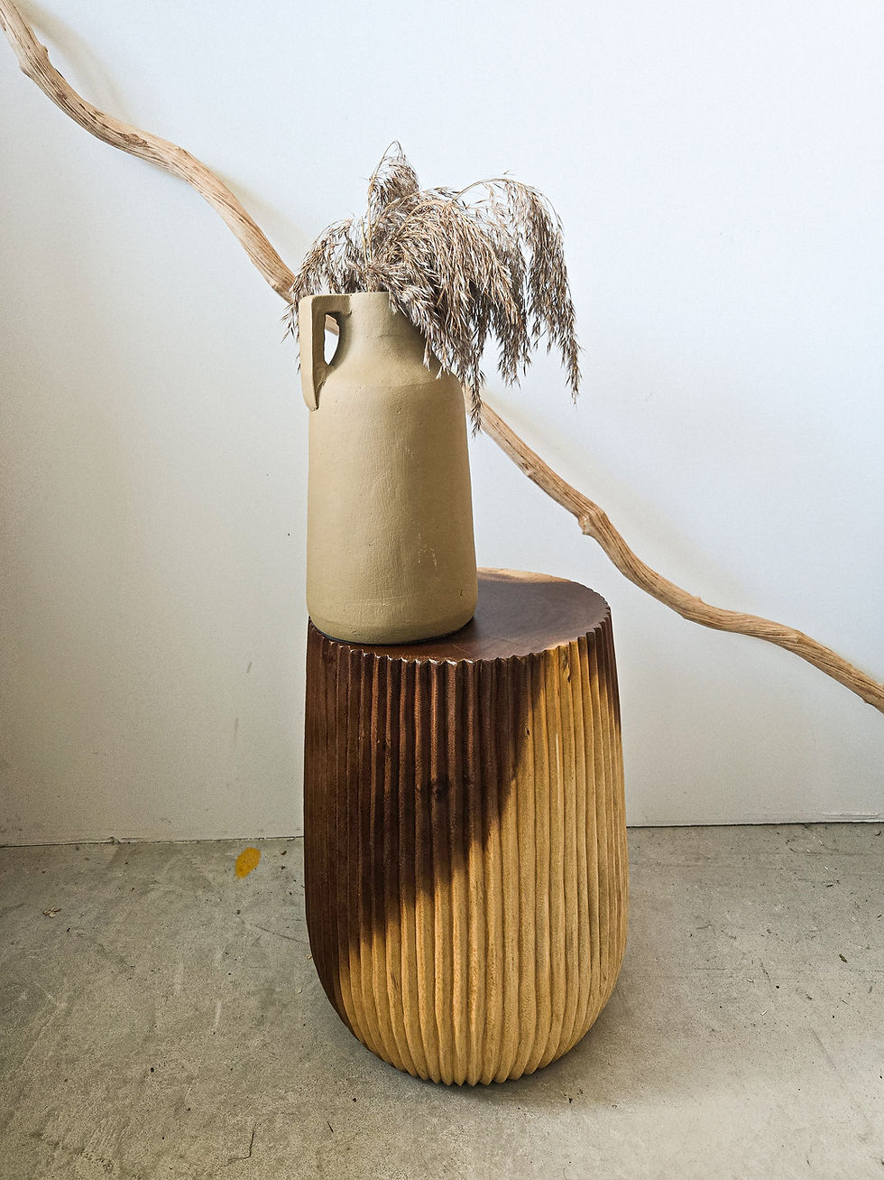Thumbnail: The Rivian Solid Suar Wood Stool/ Side Table