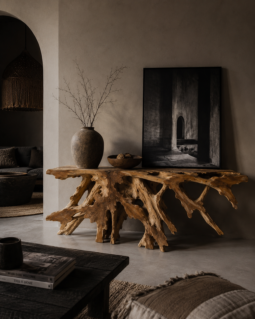 Thumbnail: KAYU ÉTERA Teak root Table Ireland Once off statement piece 7th Element