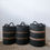 Thumbnail: Black with Stripes Seagrass Baskets Set of 3