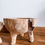 Thumbnail: Rustic Teak bowl on 3 legs