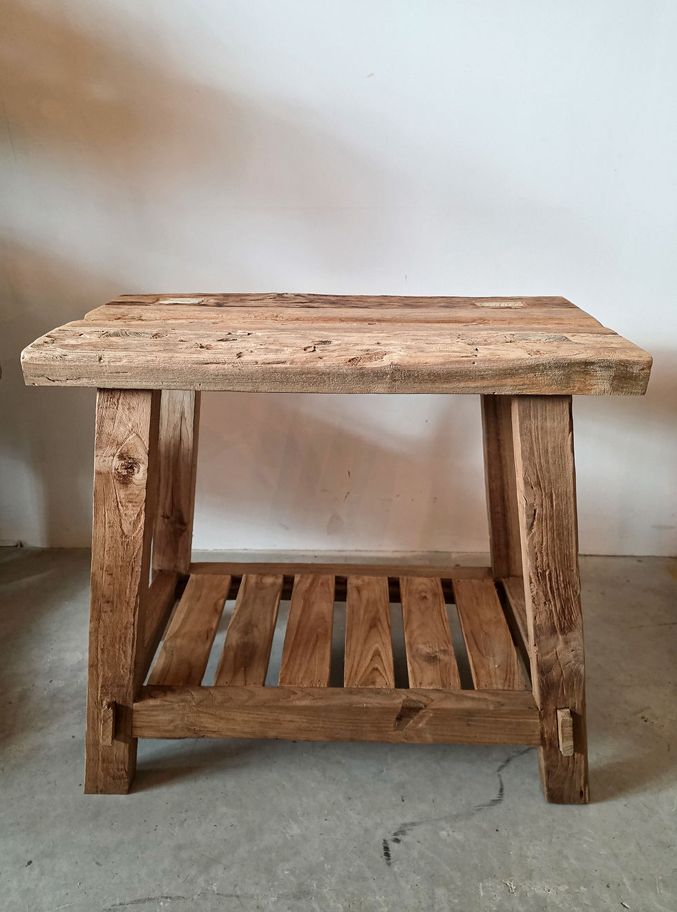 Thumbnail: SPA  Bathroom Stool from recycled teak wood Ireland 7th Element
