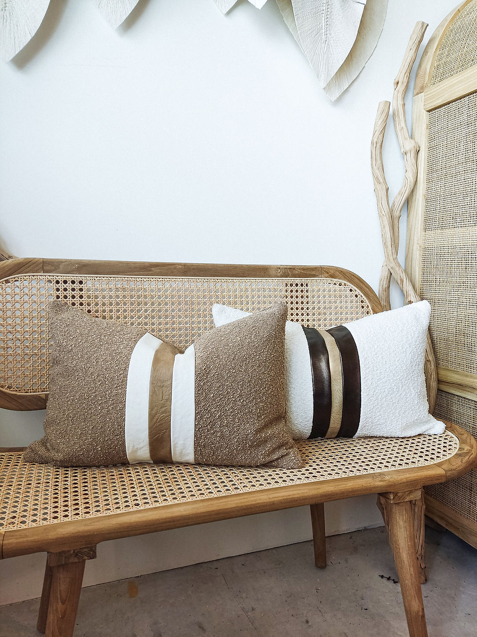 Thumbnail: The Dune Stripe Bouclé Cushion
