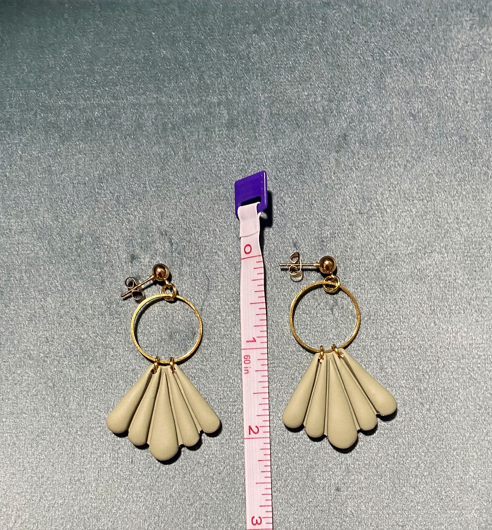 Thumbnail: Mammillaria Minimal Scallop Earrings