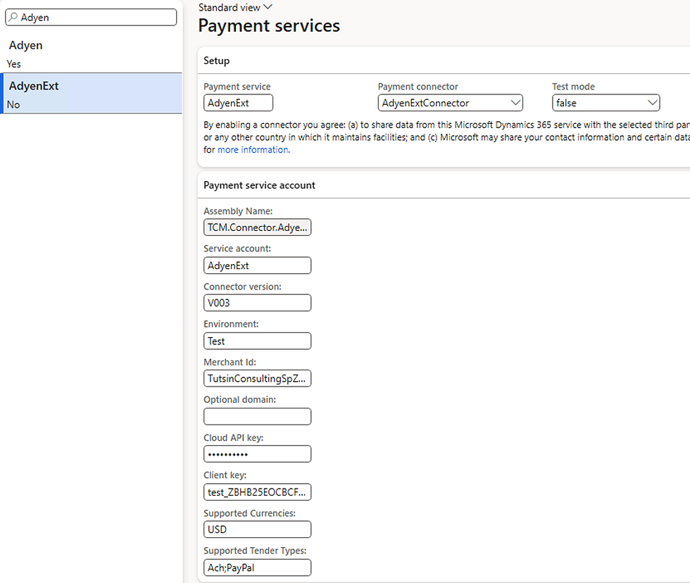 Payment services