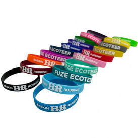 Personalized silicone wristbands for branding and giveaways