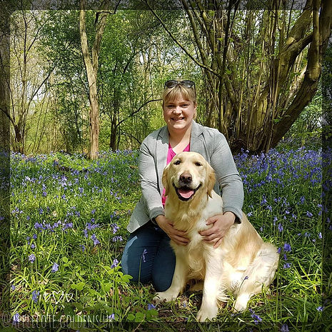 Annie in bluebells framed.jpg