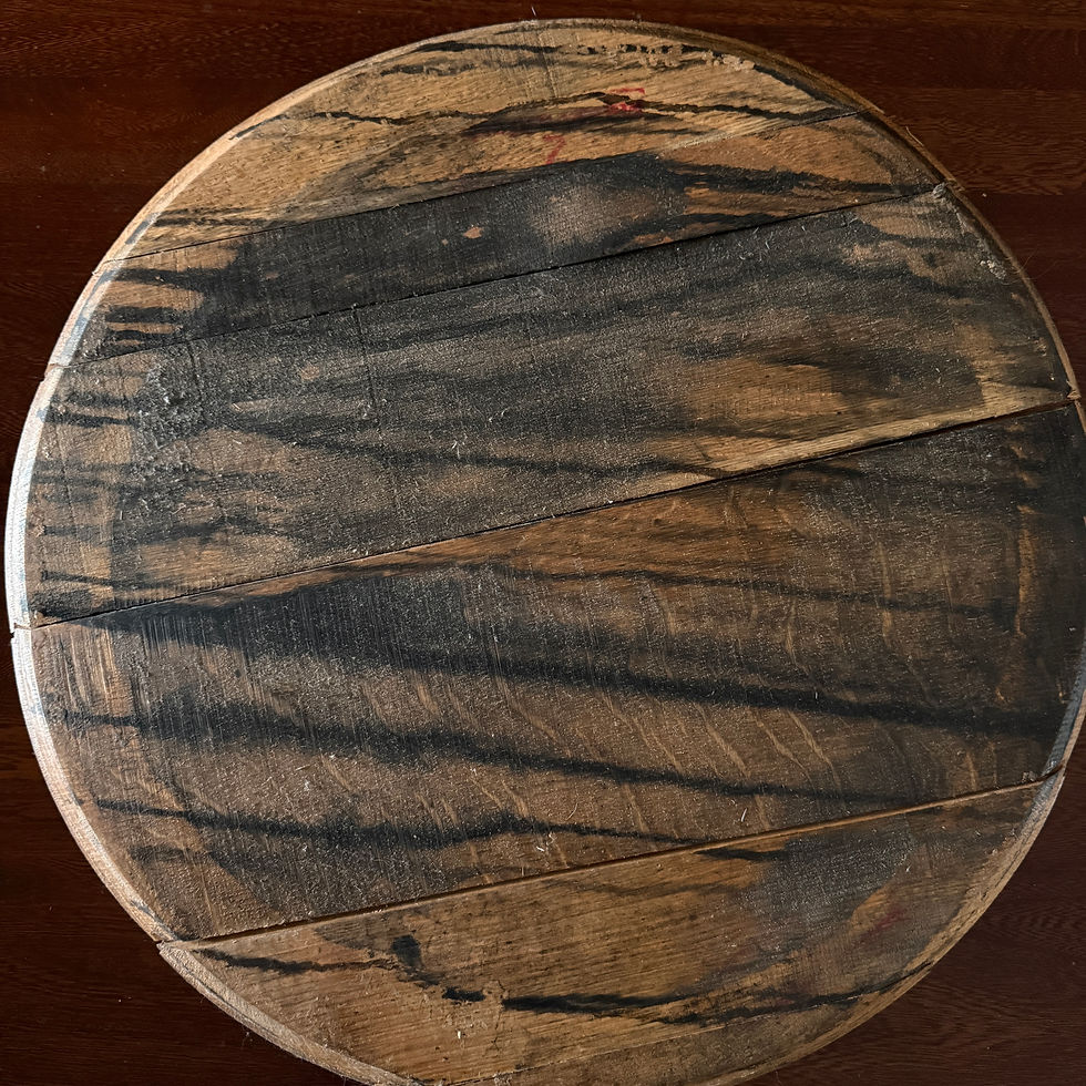 Bourbon Barrelhead Lazy Susan - #2