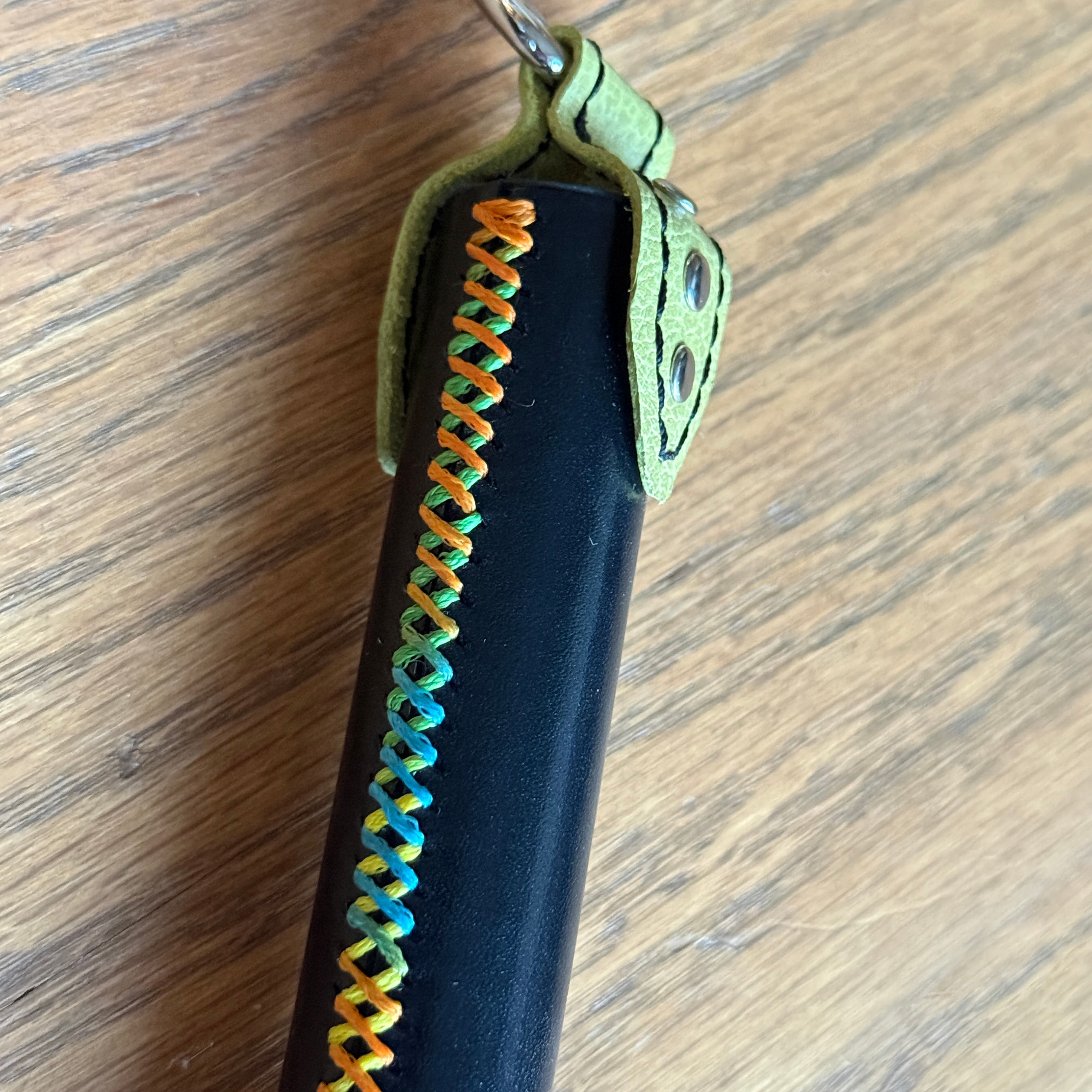 Dragon Tongue Flogger - Variegated Stitching