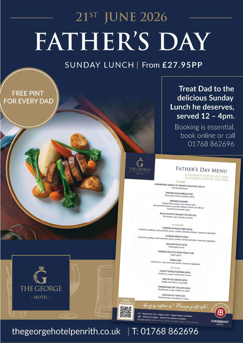 Best Father’s Day dining experience in Penrith Cumbria