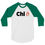 Thumbnail: Chi Fire Logo 3/4 sleeve raglan