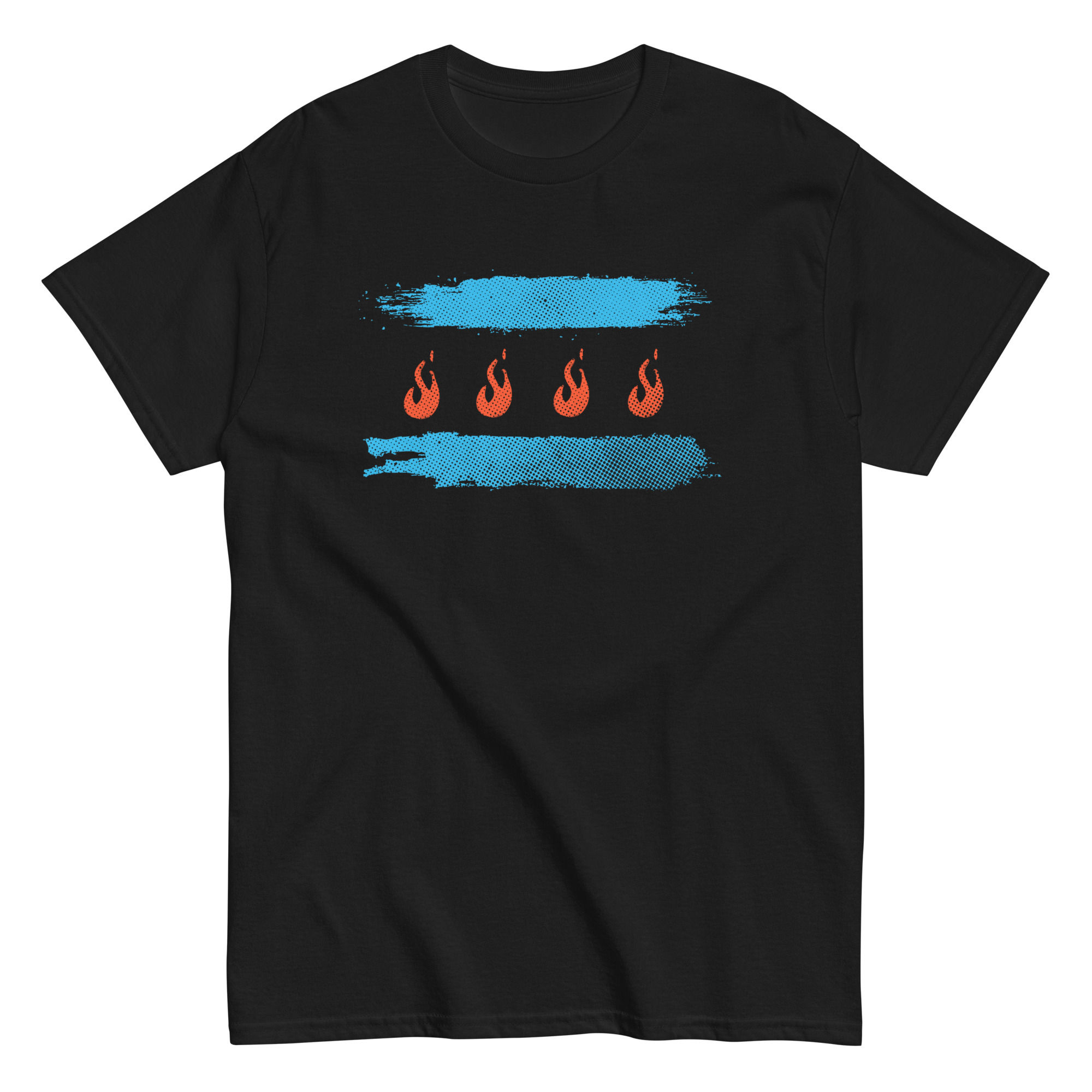 Street Art Chi Fire Flag T-Shirt