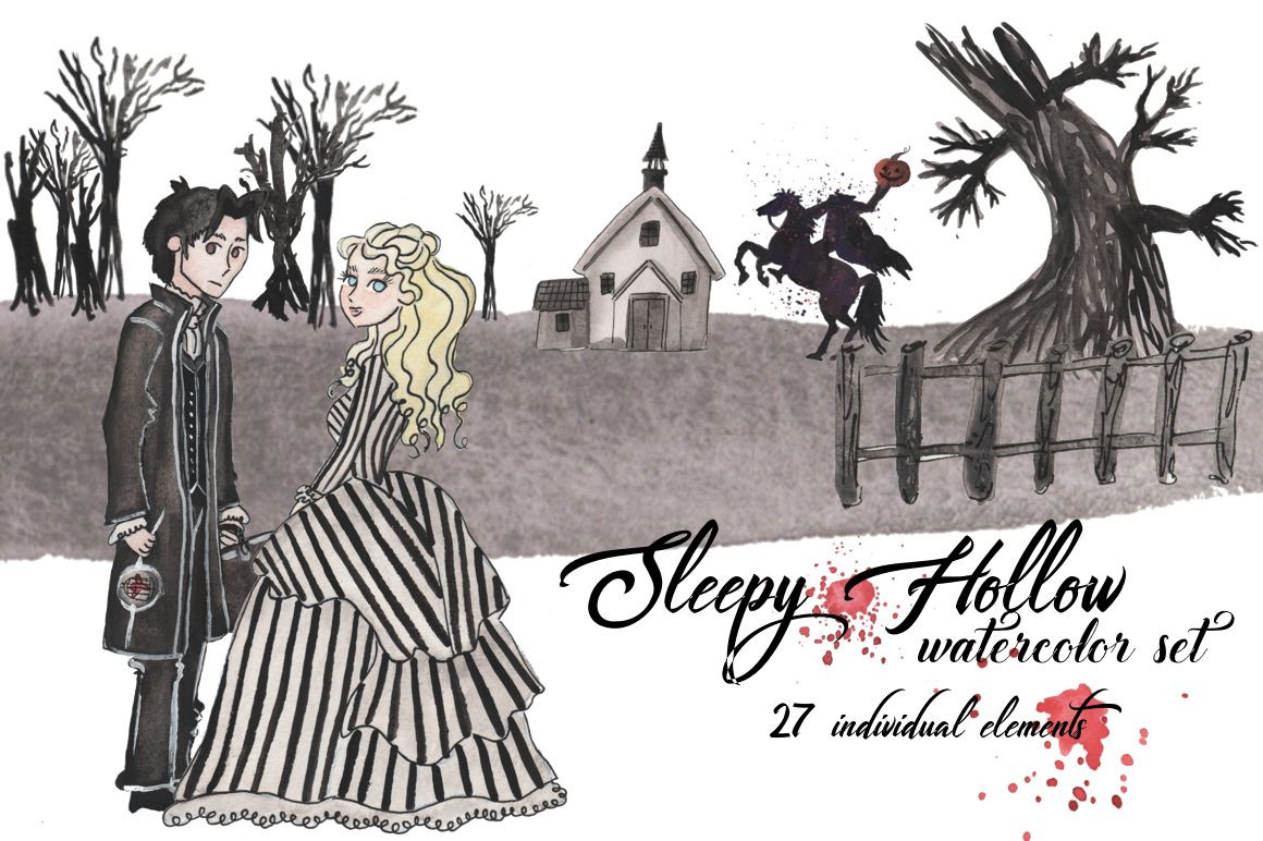 Sleepy Hollow watercolor set!