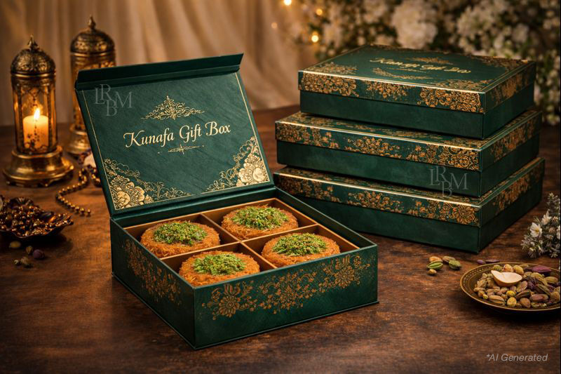 Luxury kunafa empty gift box wholesale