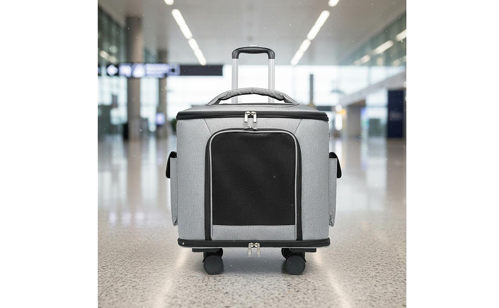 Thumbnail: Rolling Pet Carrier – Quiet-Wheel Travel Bag for Cats & Small Pets