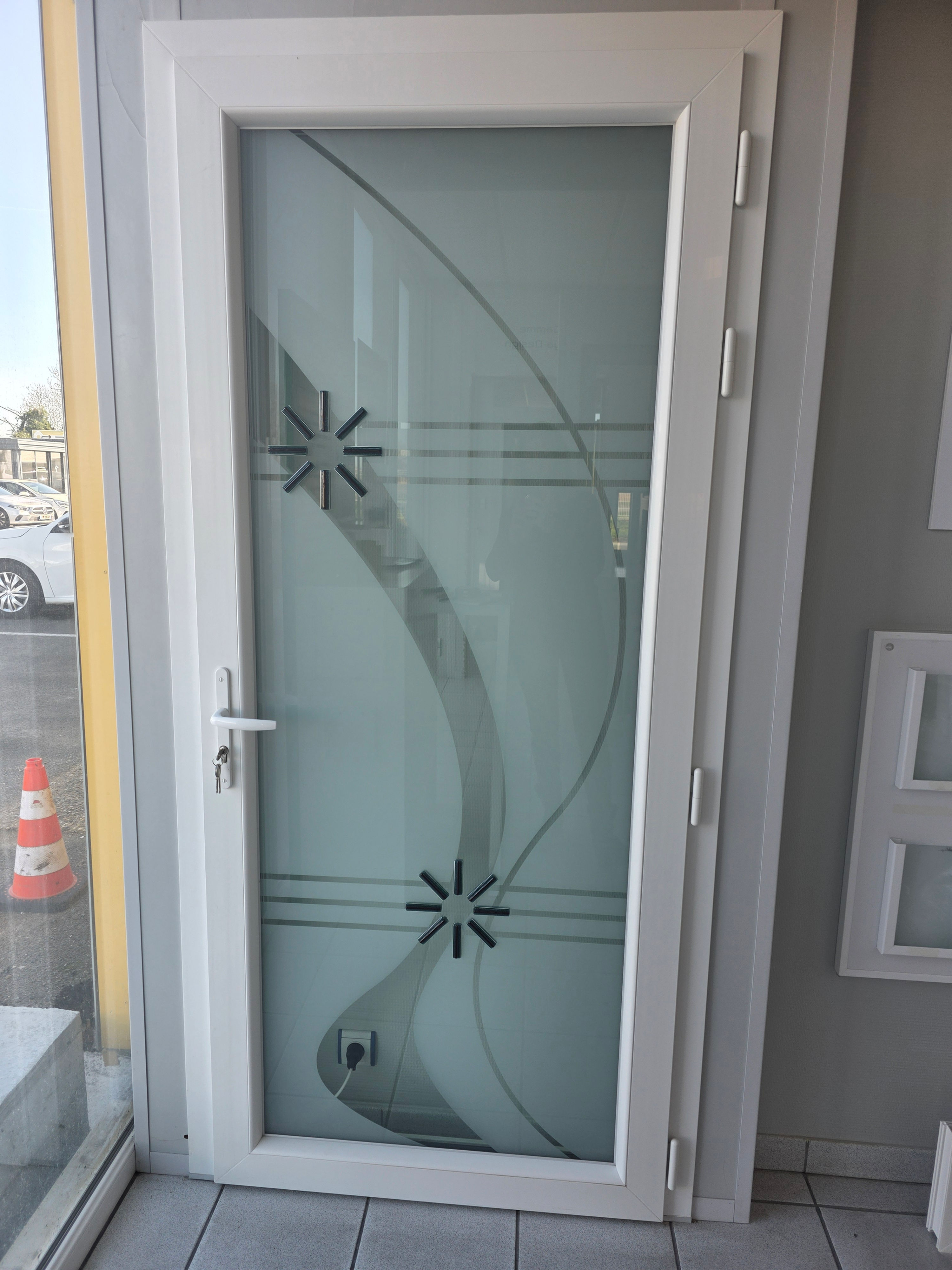 Porte d'entrée 1 vantail PVC - REPERE C 10