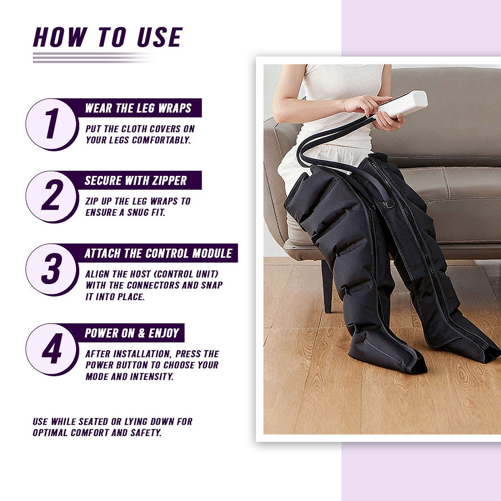 Thumbnail: 360° Air Compression Leg Massager for Foot & Calf
