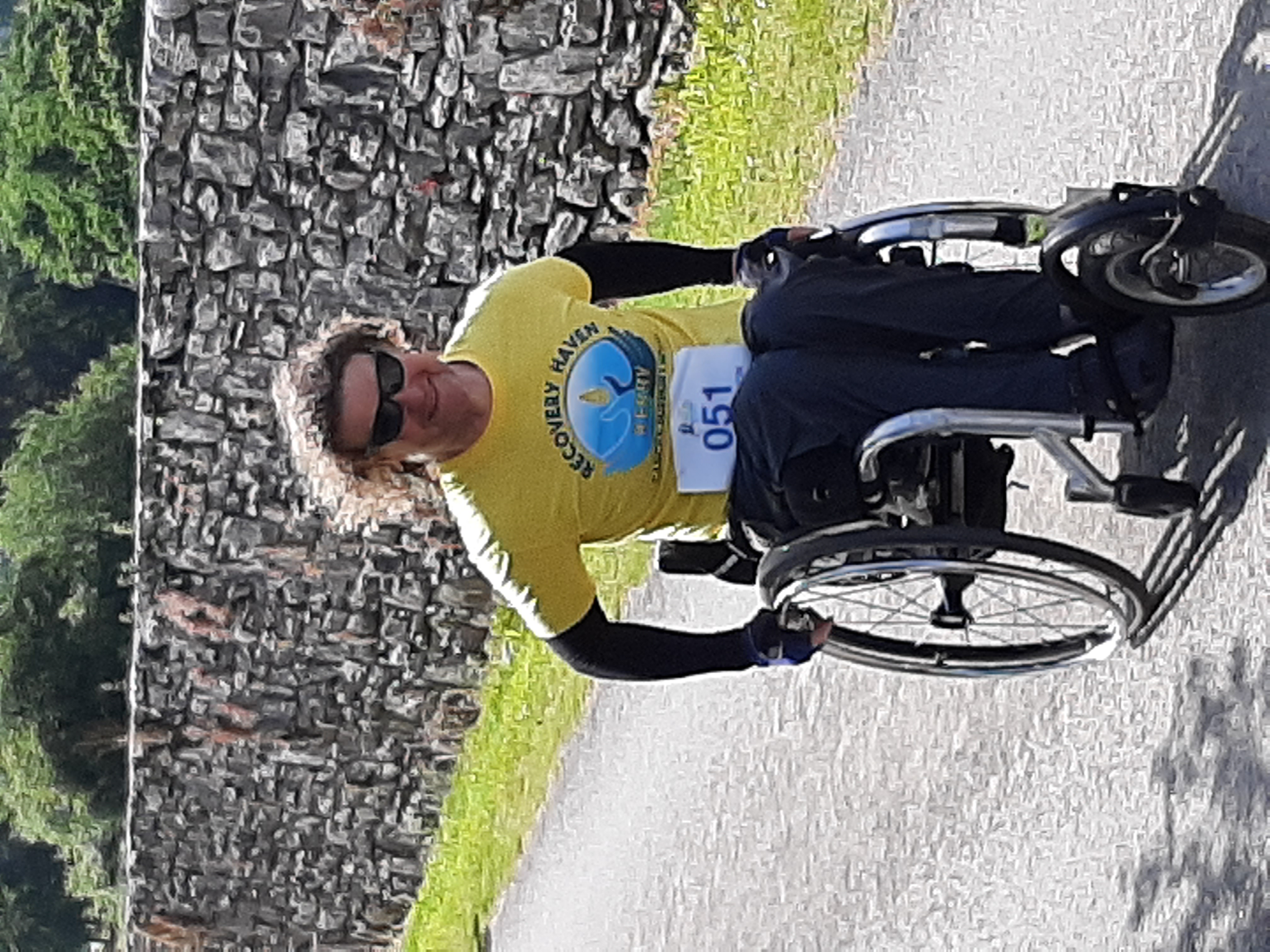 Steve doing the Half Marathon for Recove
