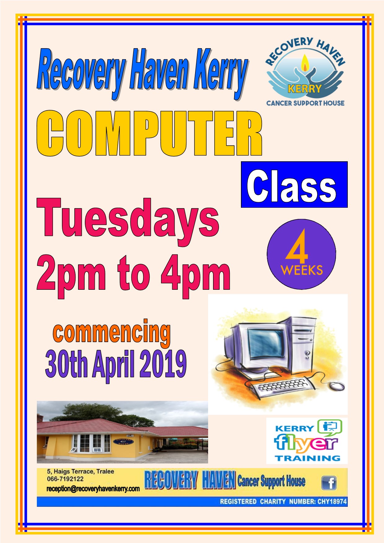 Computer class 2019 commencing April 30t
