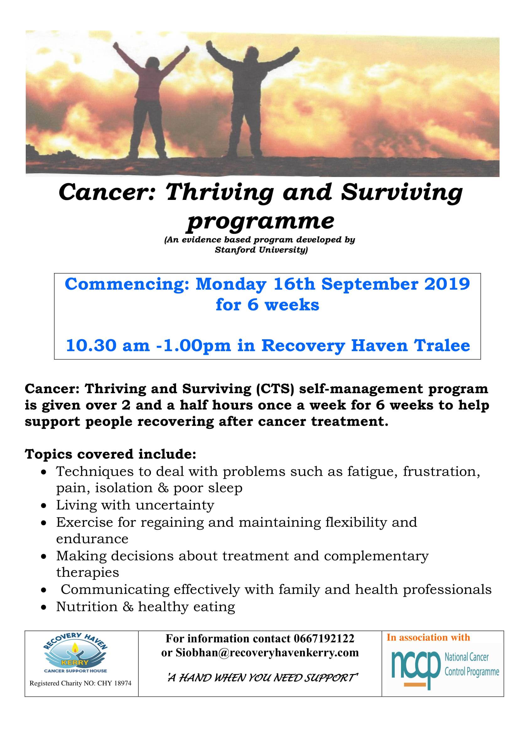 Thriving and Surviving ProgrammeSept 201