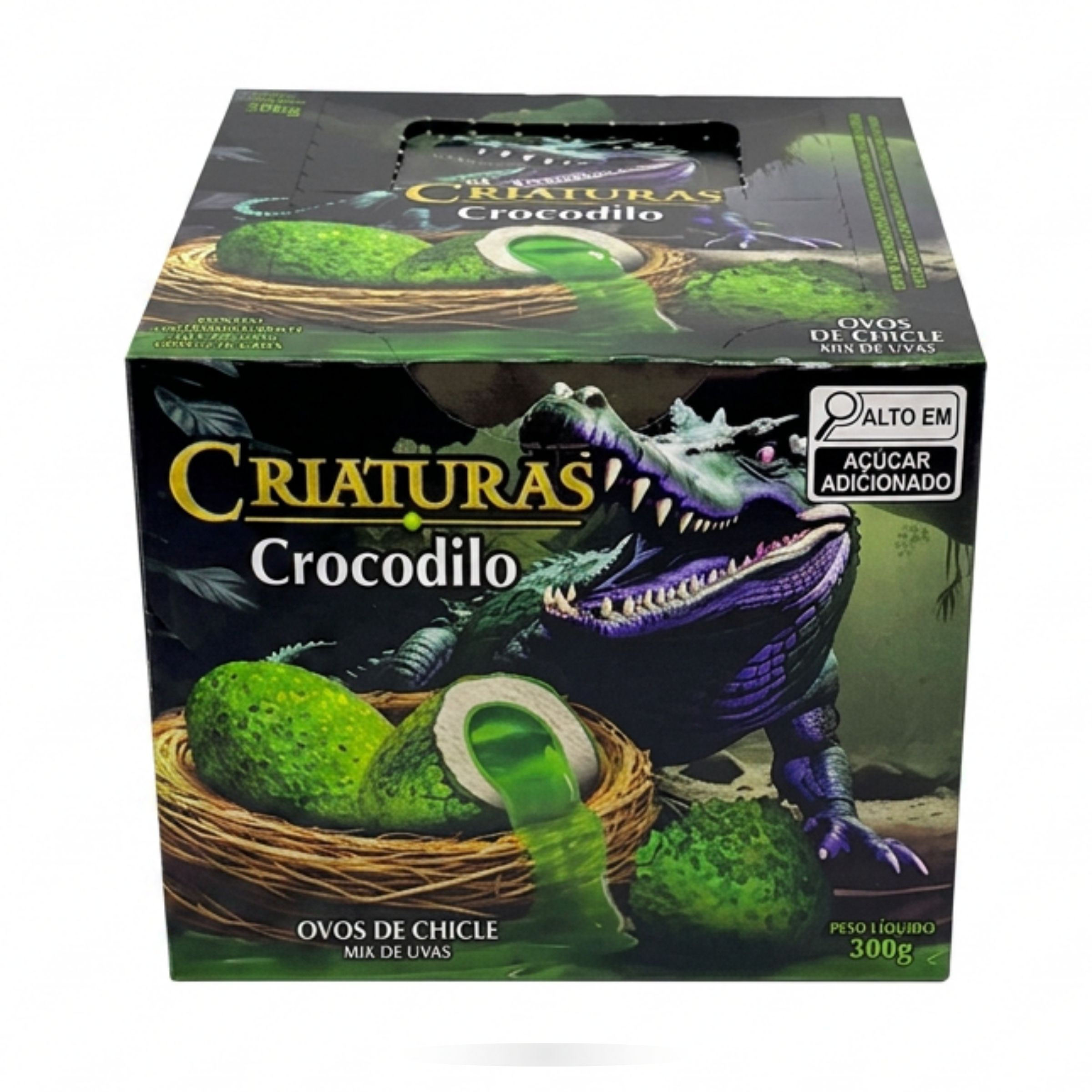 Kit 2x Chiclete Criaturas Crocodilo Sukest C/300G