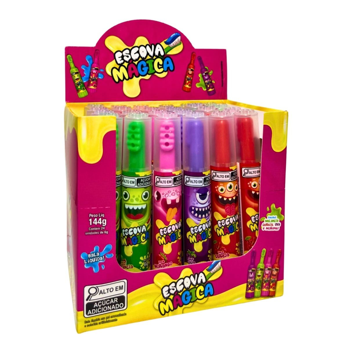 ToyCandy Escova Magica Bala Gel Slime Danilla C/24