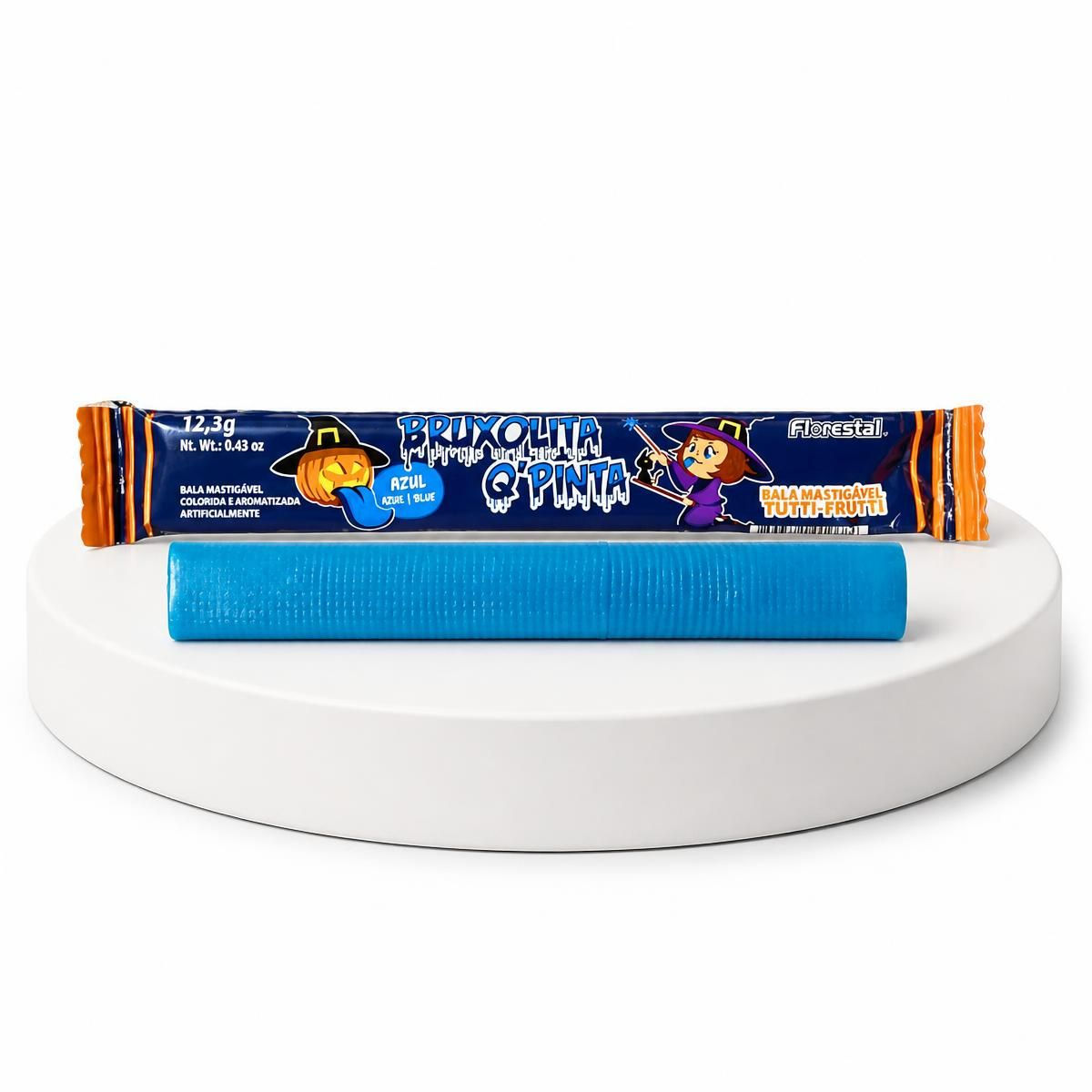 Kit 2x Bala Stick Pinta Língua Bruxolita Q-Pinta Florestal C/40