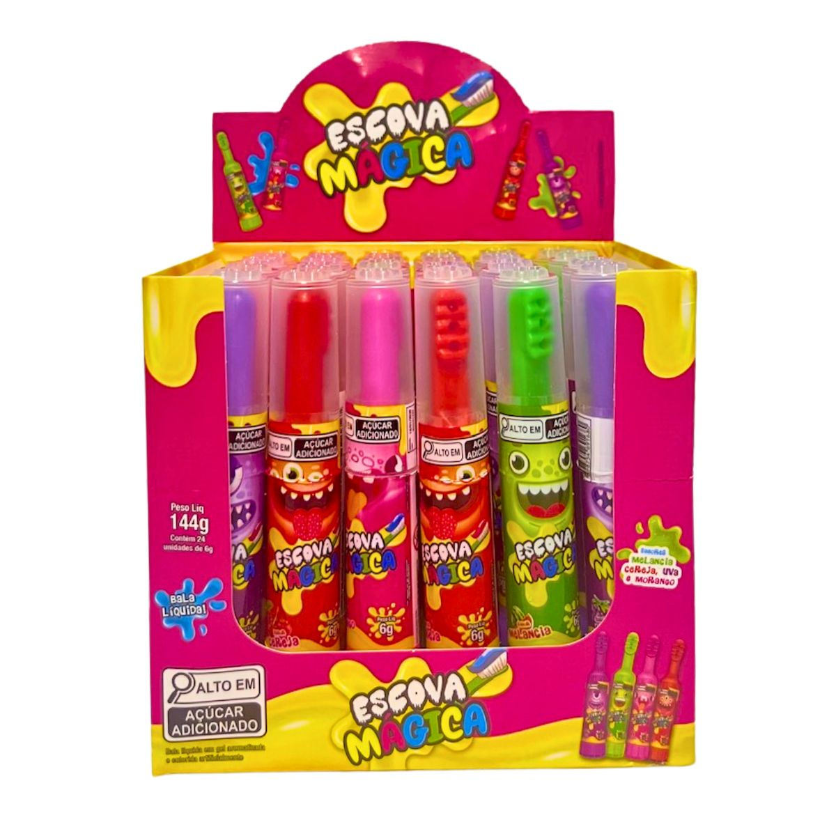 ToyCandy Escova Magica Bala Gel Slime Danilla C/24