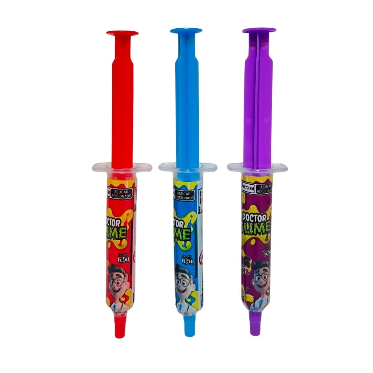 Kit 4x ToyCandy Doctor Slime Bala Gel Danilla C/15