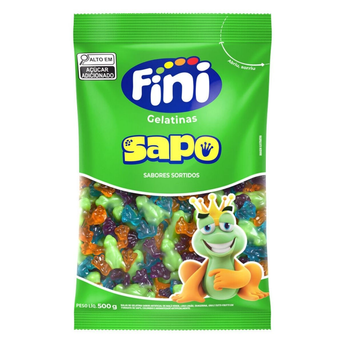 Kit 4x Gelatinas Sapo Fini C/500G