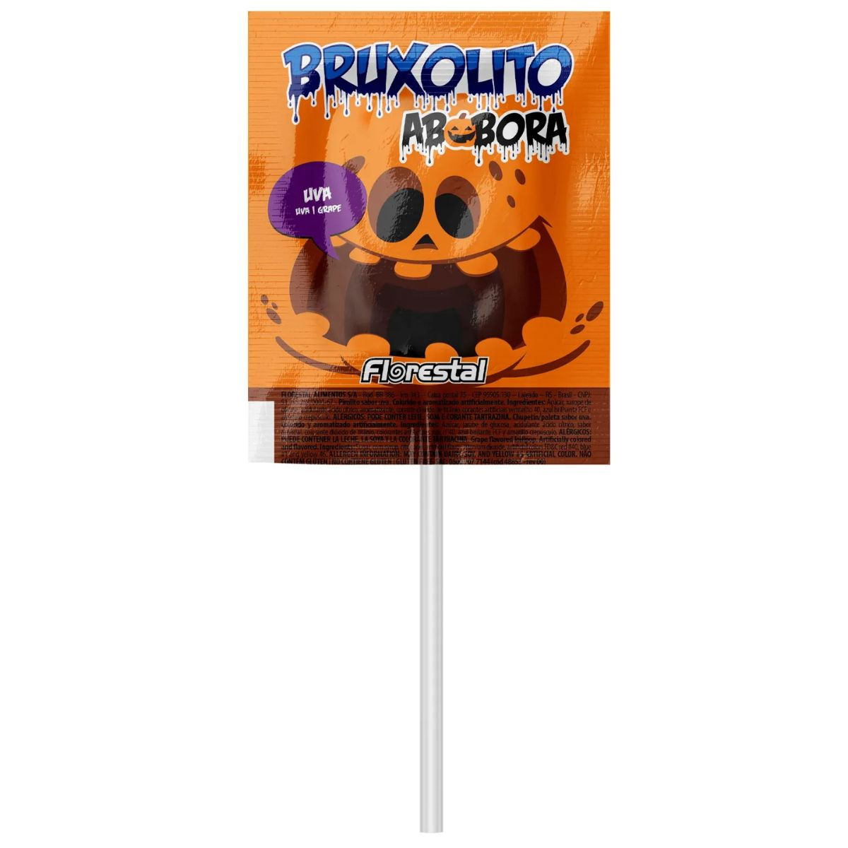 Pirulito Bruxolito Abóbora Florestal C/50