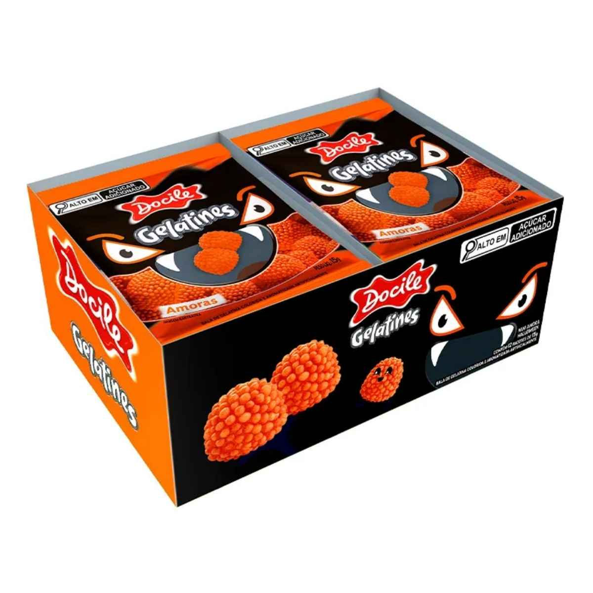 Kit 6x Gelatines Amoras Halloween Docile C/12X15G