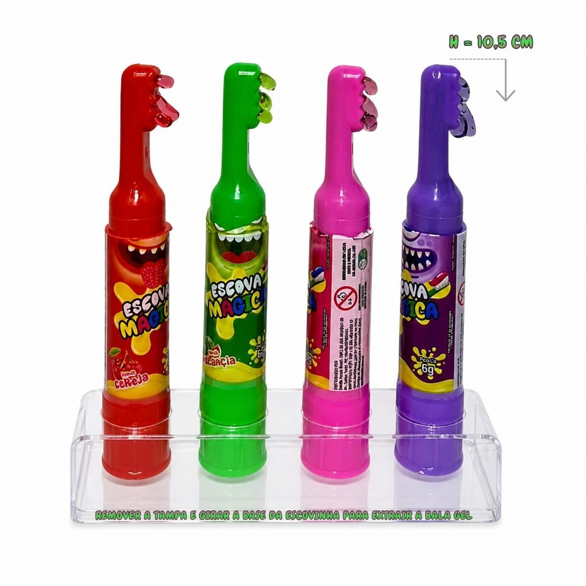 ToyCandy Escova Magica Bala Gel Slime Danilla C/24