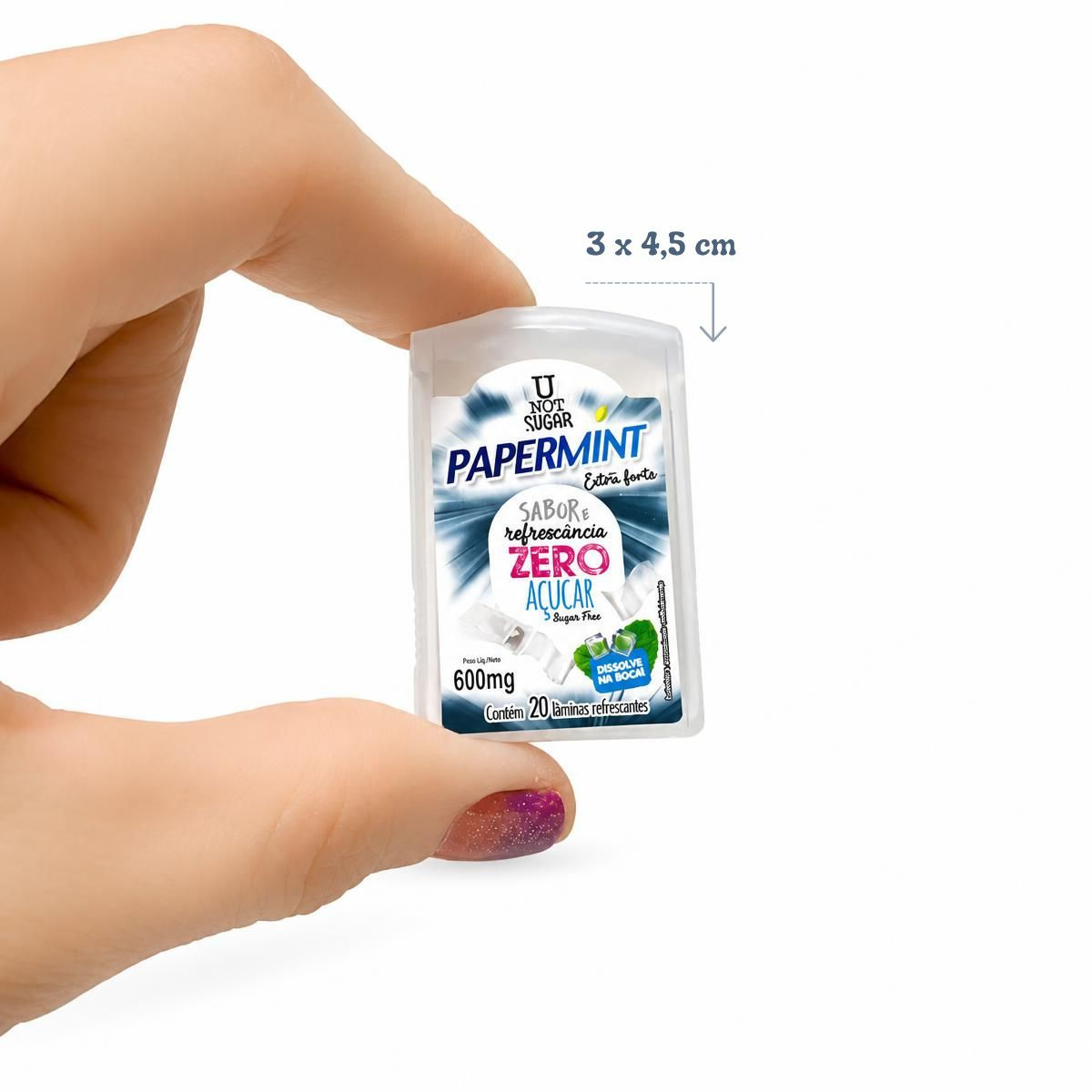 Kit 4x Bala Lâmina Papermint Zero Extra Forte Danilla C/24