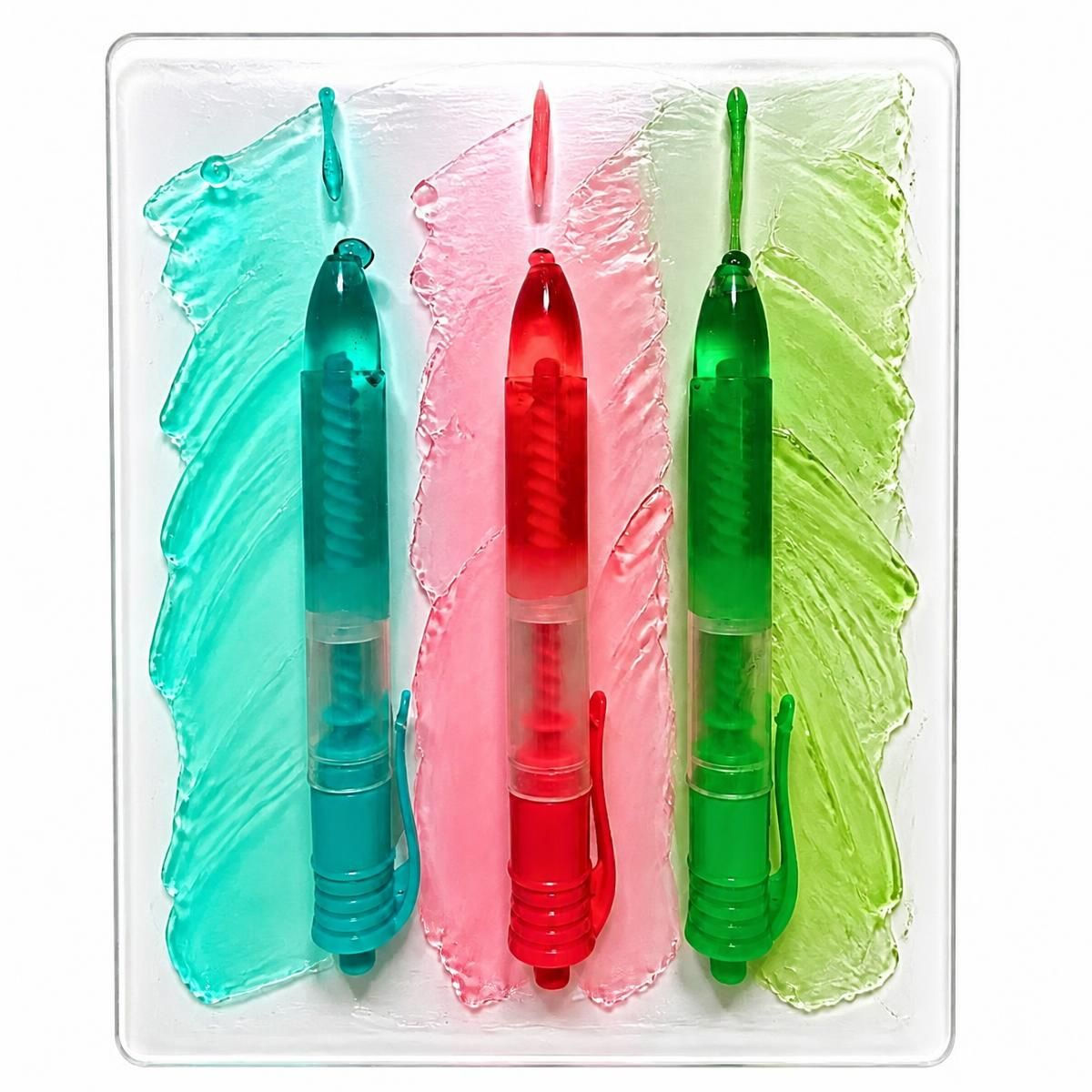 Kit 2x ToyCandy Caneta Magica Bala Gel Slime Danilla C/15
