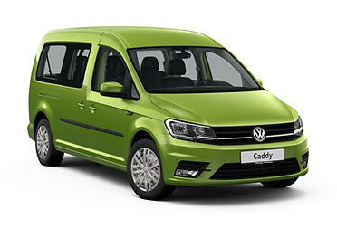 VW Caddy 7 Pax, 5 drzwi, 7 miejsc, radio, klimatyzacja, manualna skrzynia biegów