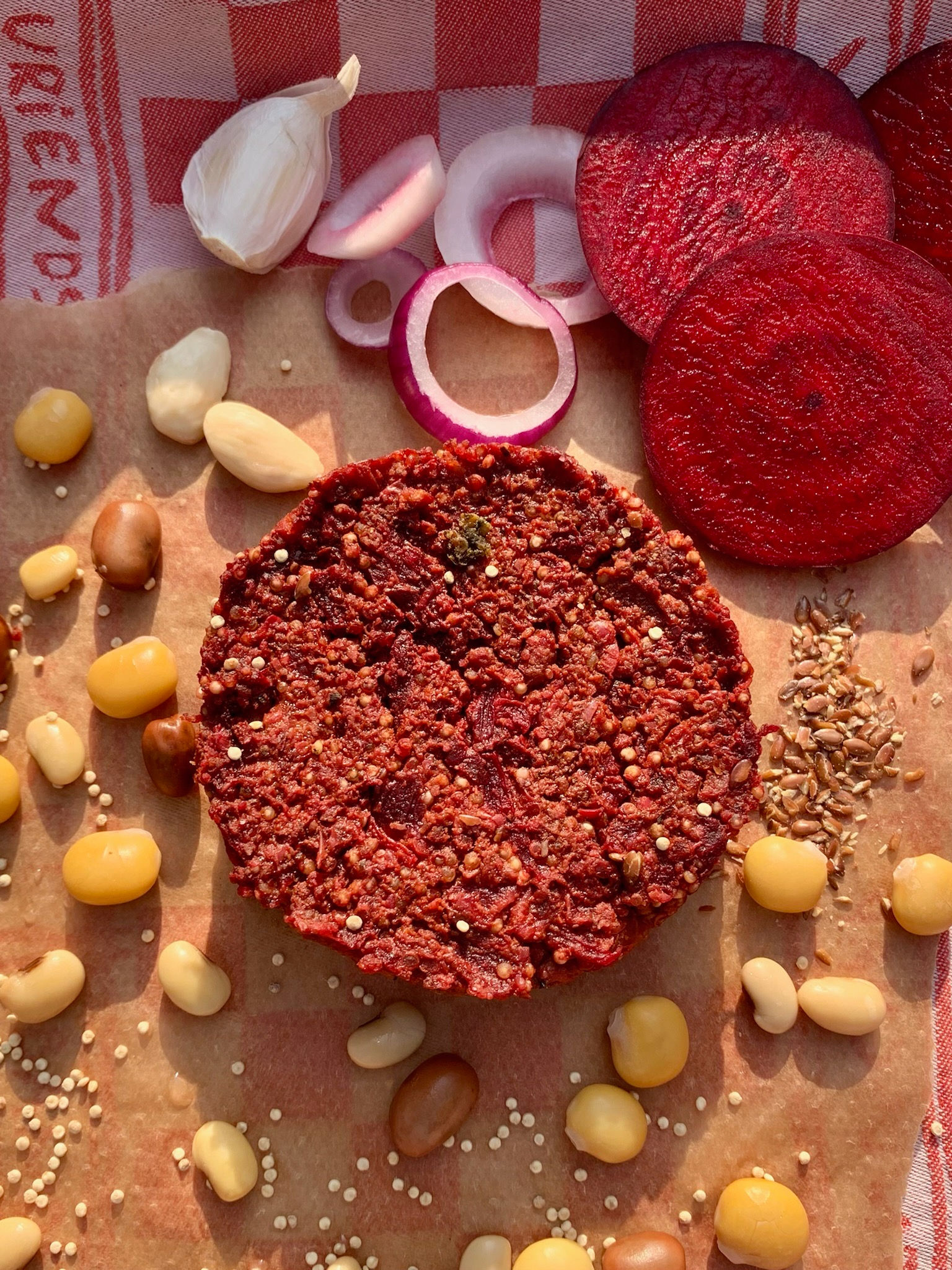 Bietjes & light Chili Vegan Burger, lokale teelt