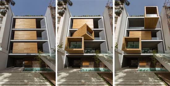 Sharifi-ha House de nexttooffice. Vía Design Milk