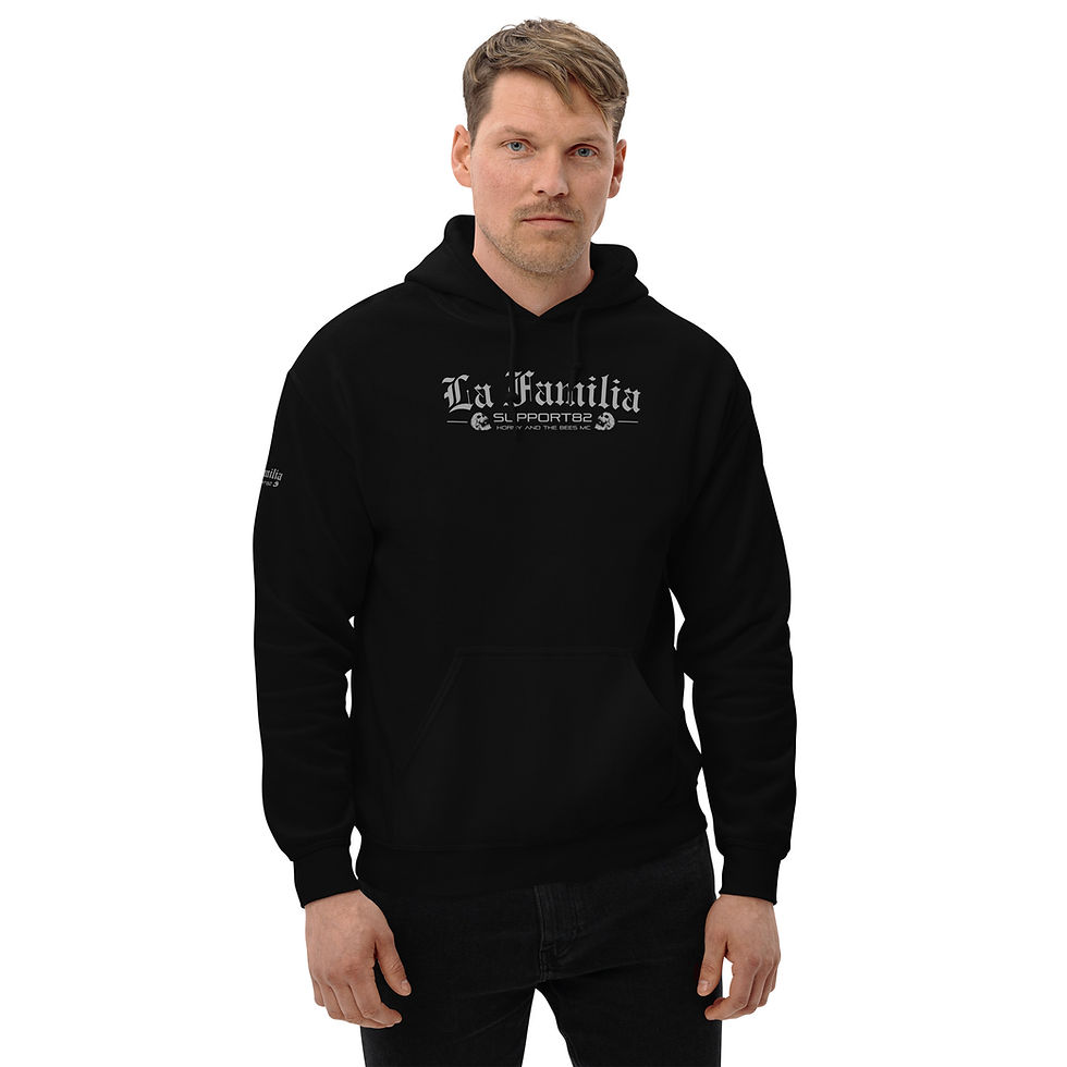 Miniaturbild: Support 82  Hoodie "LA FAMILIA"  black / silver  M009