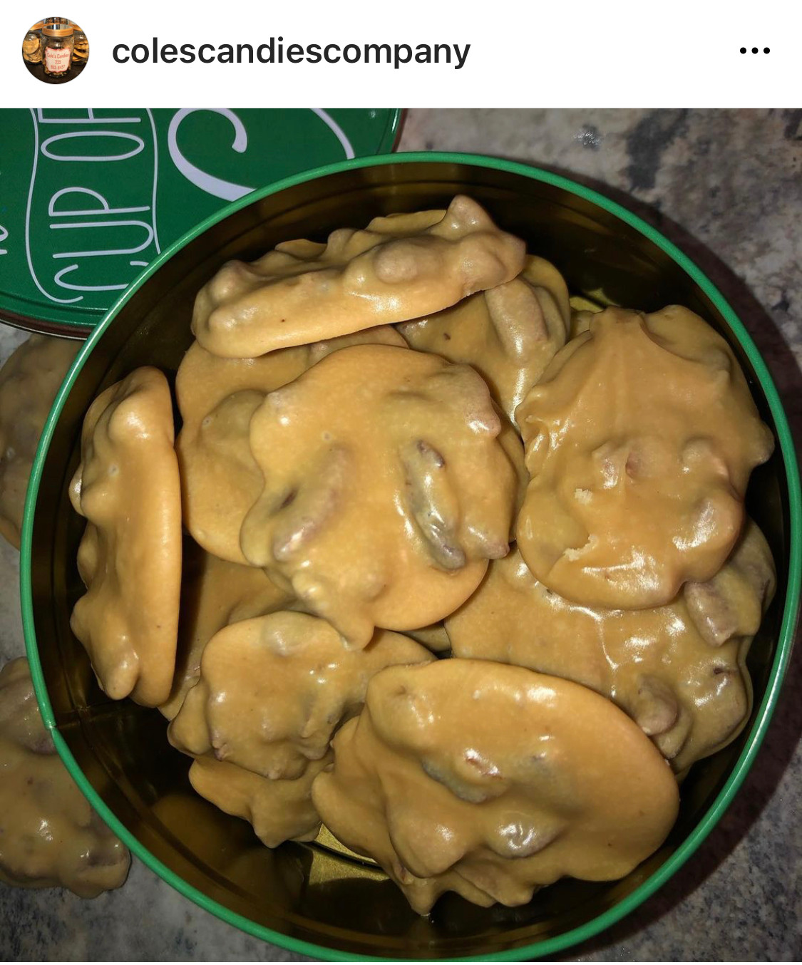 1.5lb. bucket of praline candy