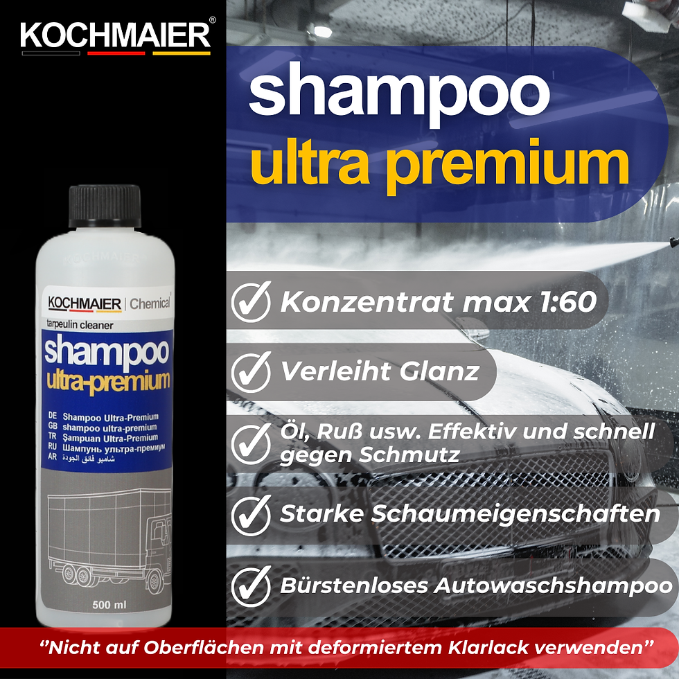 Küçük resim: Kochmaier Oto Yıkama Şampuan ultra premium - shampoo ultra premium 500 ml 1:60