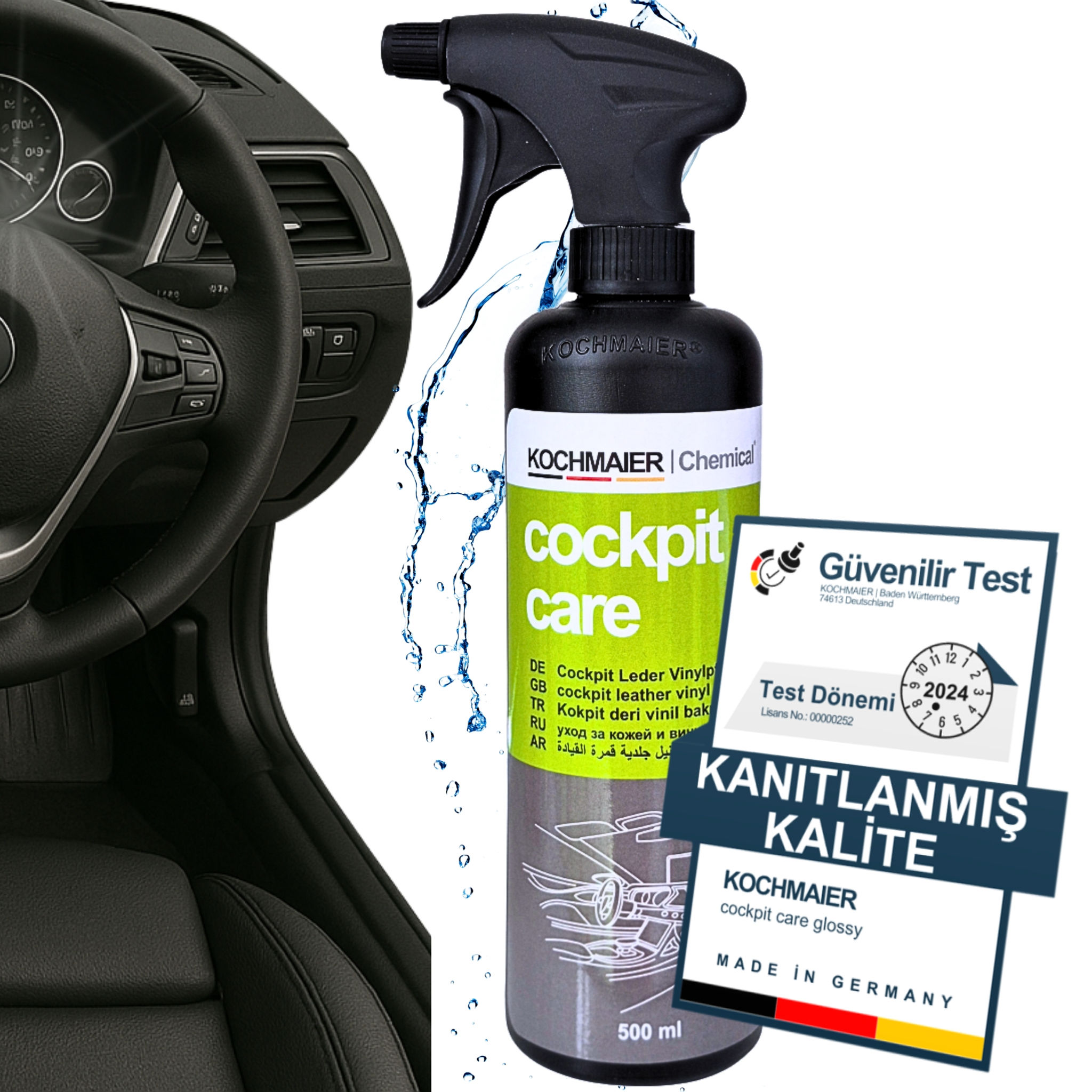 Kochmaier Oto Torpido Deri Vinil Bakım Sütü ( Parlak görünüm )