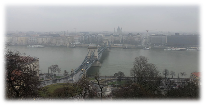 Vue sur la danube et le parlement Hangrois
