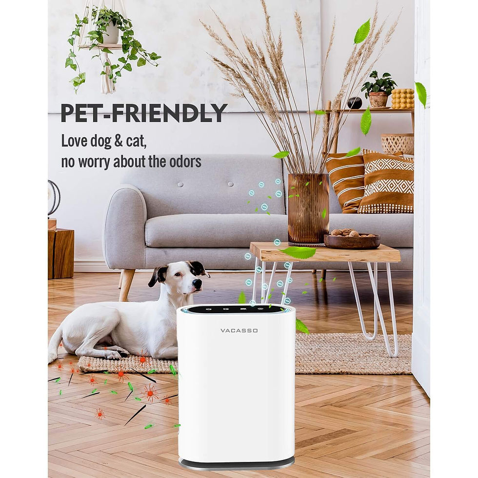 Thumbnail: VACASSO GL-FS32 Hepa Air Purifier - VACASSO UV Light Sanitizer & Ionizer True HE