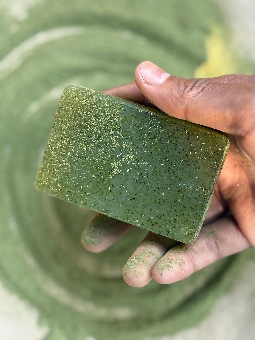 The Herbal Healer handmade soap close up view