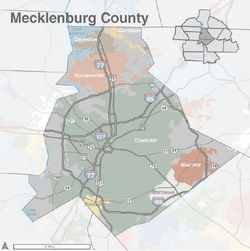 illustrator map of Charlotte