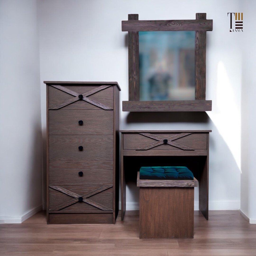 Bramble dresser with mirror — Dresser units — Material: Massive Pine — Structure: Massive Pine — 1